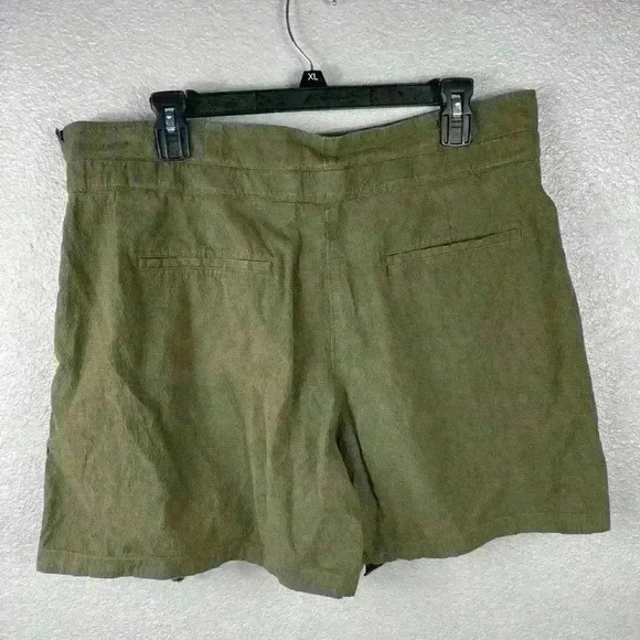 Rag & Bone Camille Cotton Seersucker Shorts Belted Paper Bag Womens 10 Pants - Picture 9 of 12